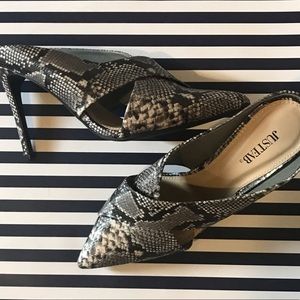 Snakeskin heels
